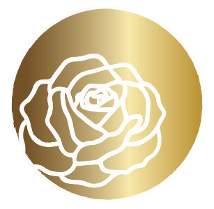 golden graphic of rose