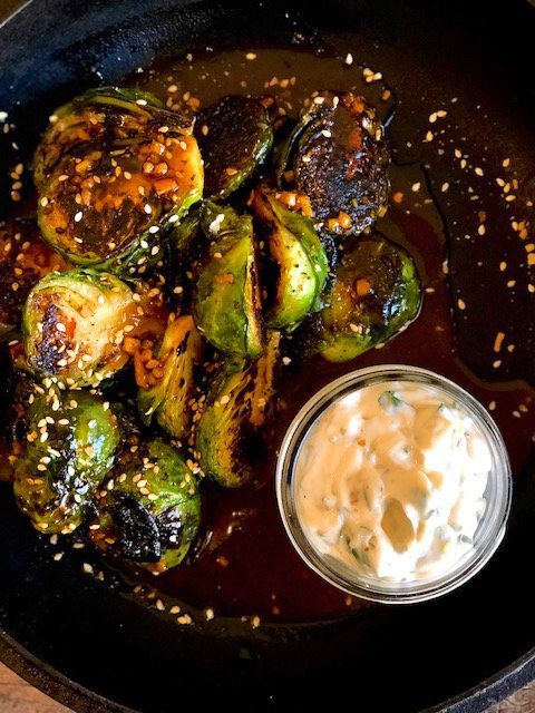 cooked brussel spouts