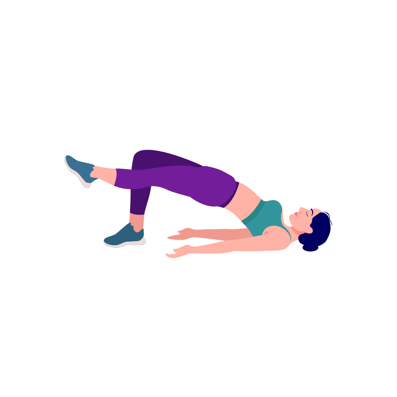 graphic of woman doing single leg exercise